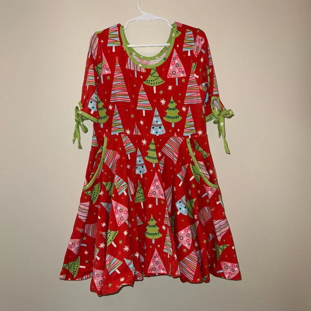Eleanor Rose 7/8 Christmas Tree Dress